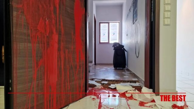 Πάτρα: Εισβολή για βανδαλισμό στα γραφεία της ΝΔ (ΒΙΝΤΕΟ – ΦΩΤΟ)