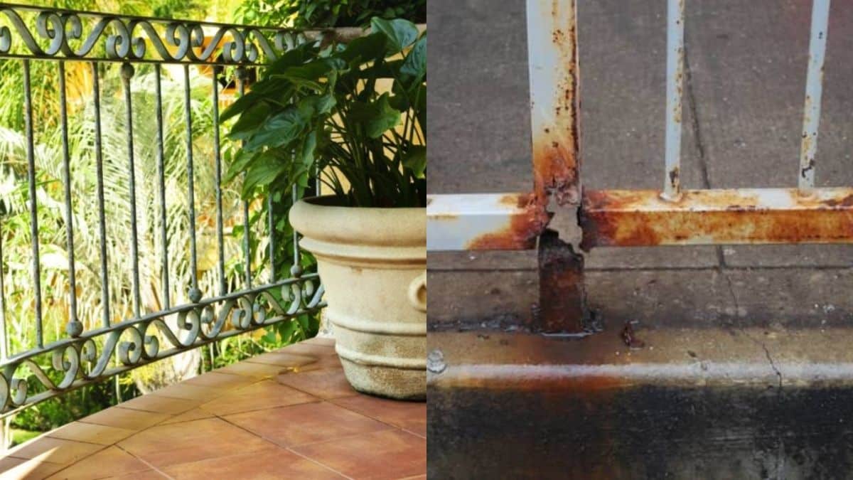 Το κόλπο της γιαγιάς για να «εξαφανίσετε» τη σκουριά από τα κάγκελα του μπαλκονιού σας με μαγειρική σόδα