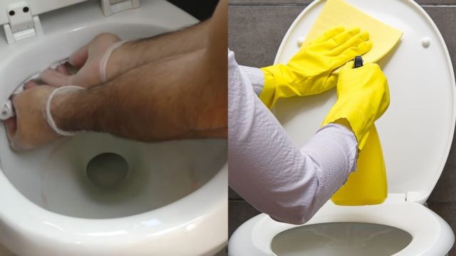 Το θαυματουργό κόλπο που θα κάνει την λεκάνη της τουαλέτας αστραφτερή με 1 μόνο υλικό