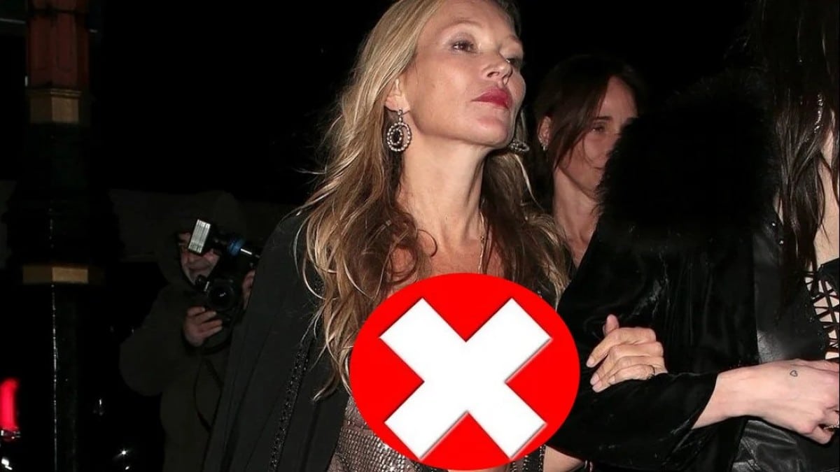 «Ατύχημα» για την Kate Moss – Σχεδόν γυμνή σε νυχτερινή έξοδο (ΦΩΤΟ)