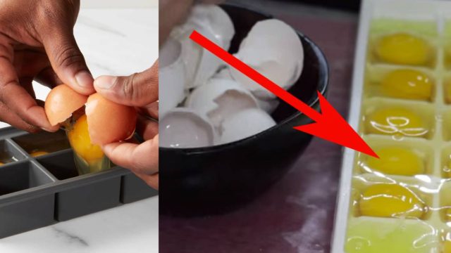 Παίρνει τα αυγά, τα σπάει και τα ρίχνει μέσα σε μία παγοθήκη – Το πανέξυπνο κόλπο που πρέπει να δοκιμάσετε