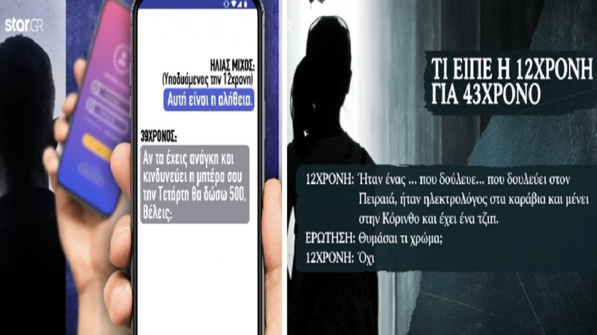 Βιασμός 12χρονης στον Κολωνό: «Αν έχεις ανάγκη τα χρήματα θα σου δώσω 500 ευρώ» – Οι αποκαλυπτικοί διάλογοι που «έκαψαν» τον 39χρονο συλληφθέντα
