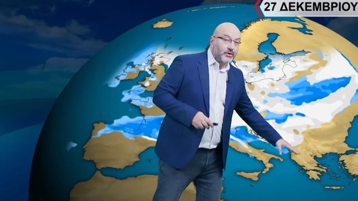 Σάκης Αρναούτογλου: Κατεβαίνει «τσουχτερός» αέρας μετά τα Χριστούγεννα – Τα πρώτα στοιχεία για την σοβαρή αλλαγή του καιρού