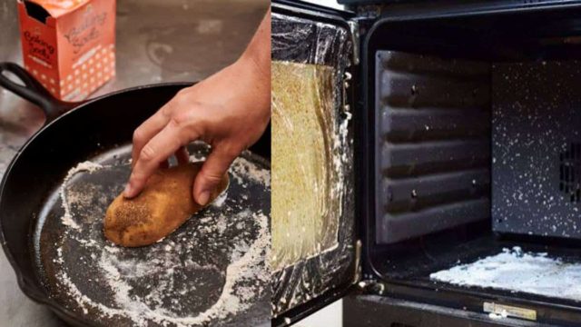 Λαμπίκο στη στιγμή: Το κόλπο με το αλάτι για να καθαρίσετε τον φούρνο χωρίς κόπο (Video)