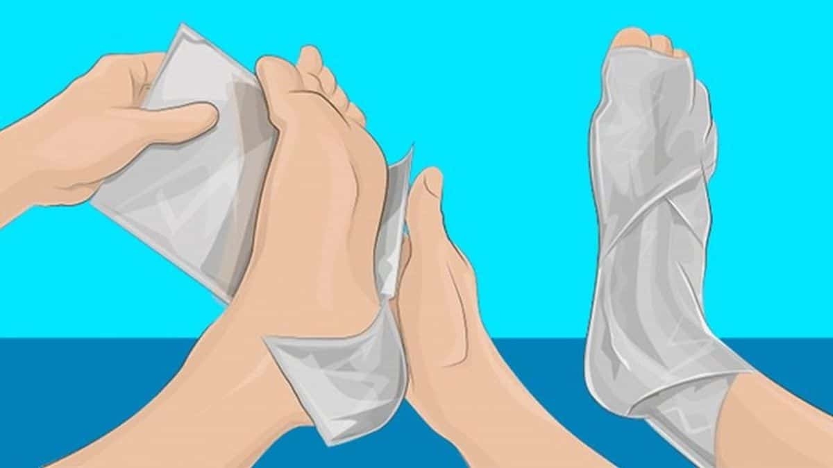 Τύλιξε τα πόδια της με αλουμινόχαρτο για 2 ώρες! Μόλις μάθετε το λόγο θα τρέξετε να το κάνετε και εσείς