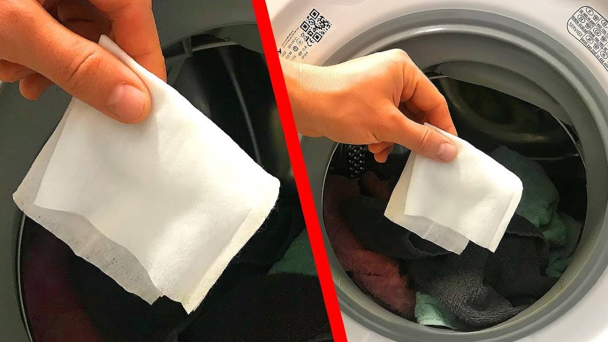 Βάζει ένα μωρομάντηλο στο πλυντήριο ρούχων και συμβαίνει κάτι συνταρακτικό – Θα τρέξετε να το κάνετε και εσείς!