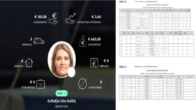 Το πόθεν έσχες της Εύας Καϊλή: Οι καταθέσεις, τα ακίνητα και η πρωτοφανής «ευκαιρία» στο Ψυχικό – Αυτή είναι η περιουσία της ευρωβουλευτού (Video)