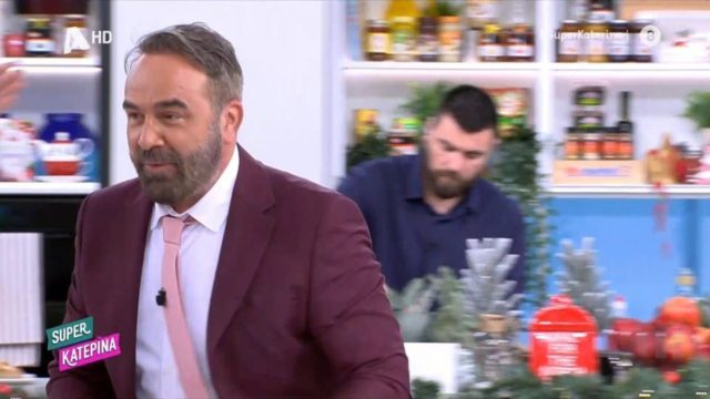 Τα «βρόντηξε» ο Γρηγόρης Γκουντάρας: Αποχώρησε άρον-άρον από το πλατό της Κατερίνας Καινούργιου