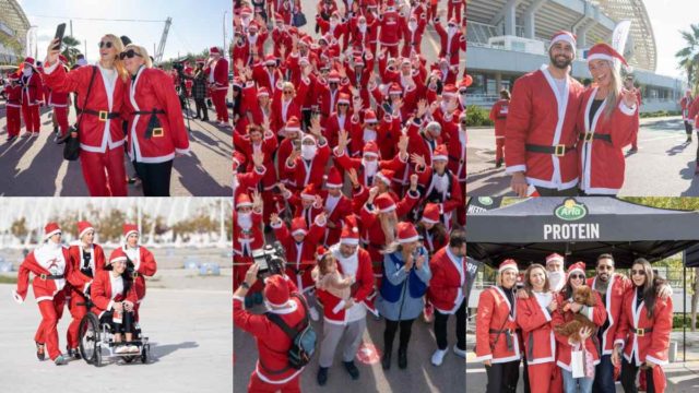 To 8o Santa Run έφερε τα Χριστούγεννα στο Ο.Α.Κ.Α «Σπύρος Λούης»