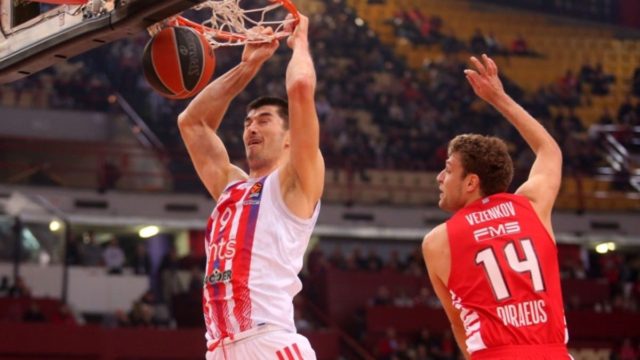 Ολυμπιακός – Ερυθρός Αστέρας 86-90: Δεύτερη σερί ήττα για τους ερυθρόλευκους