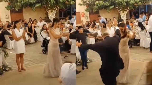 Μερακλής παπάς, χορεύει σούστα και ζεϊμπέκικο με τη νύφη και γίνεται viral (video)
