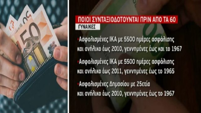 Συντάξεις: Ποιοι μπορούν να βγουν πριν τα 60 – Αναλυτικά οι κατηγορίες των δικαιούχων (Video)