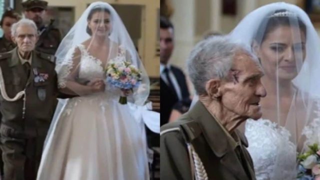 94χρονος παππούς συνοδεύει την εγγονή του στον γάμο της – Λίγο αργότερα η κοπέλα μένει άφωνη όταν…