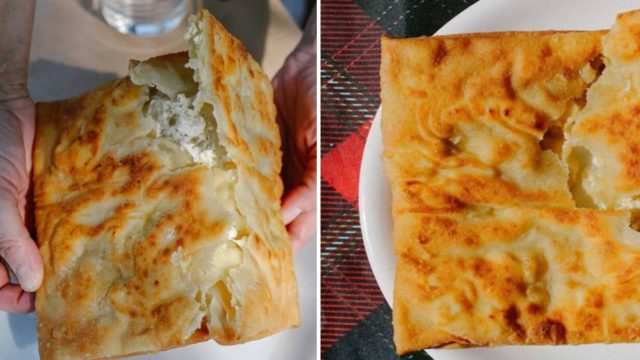 «Μηλίνα» σαν λουκούμι: Η παραδοσιακή εβρίτικη τυρόπιτα με φέτα και πέτουρα