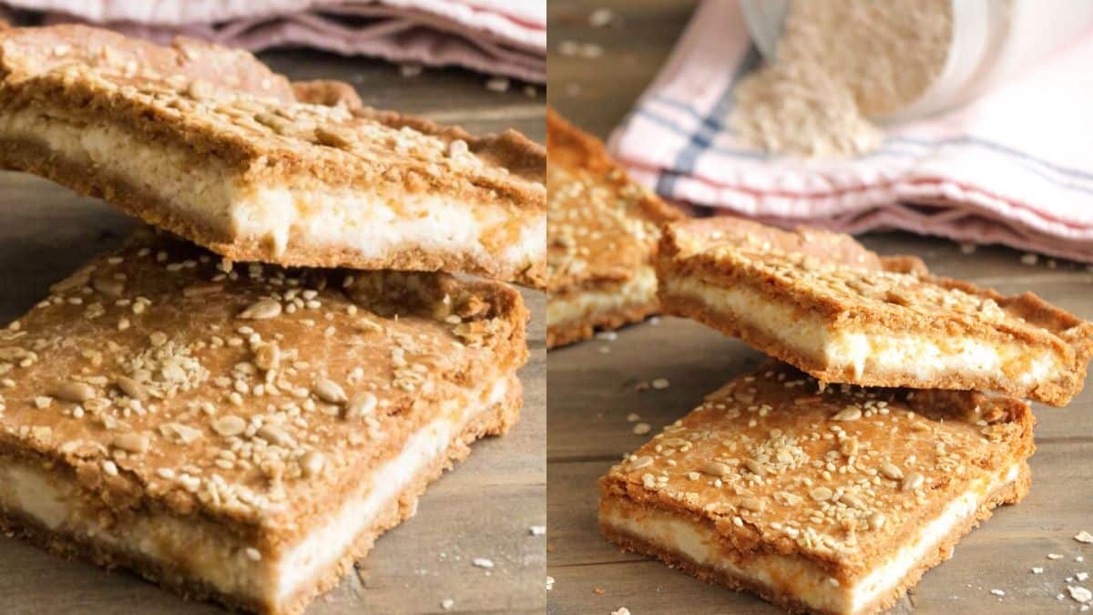 Τυρόπιτα ολικής άλεσης με γιαούρτι, φέτα και δυόσμο έτοιμη σε 20′