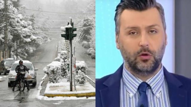 Καιρός: Έρχεται έκτακτο δελτίο επιδείνωσης – Ισχυρή προειδοποίηση Καλλιάνου για χιονιά στην Αττική