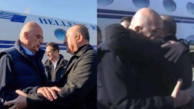 Σεισμός στην Τουρκία: Έφτασε στη γειτονική χώρα ο Νίκος Δένδιας – Η αγκαλιά συμπαράστασης στον Τσαβούσογλου (photos)