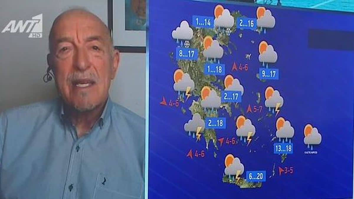 «Μάρτης γδάρτης! Θα χιονίσει τις επόμενες ώρες…»: Πανελλαδικό πανδαιμόνιο από την πρόβλεψη καιρού του Τάσου Αρνιακού