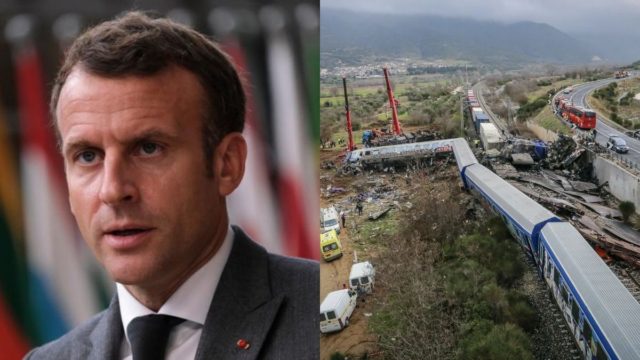 Τραγωδία στα Τέμπη: Το μήνυμα του Εμανουέλ Μακρόν στα ελληνικά για τα τραγικό δυστύχημα