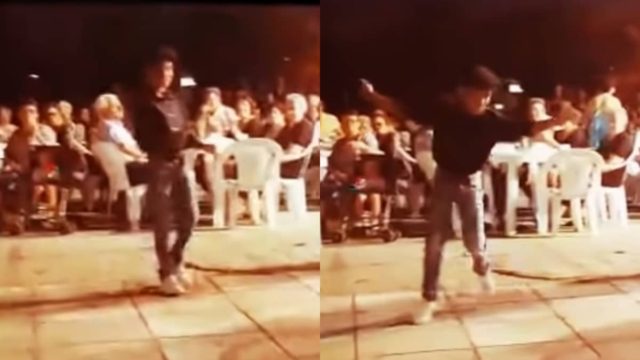 Μάγκας πιτσιρικάς χορεύει ζεϊμπέκικο και υποκλίνονται όλοι στην λεβεντιά του (video)