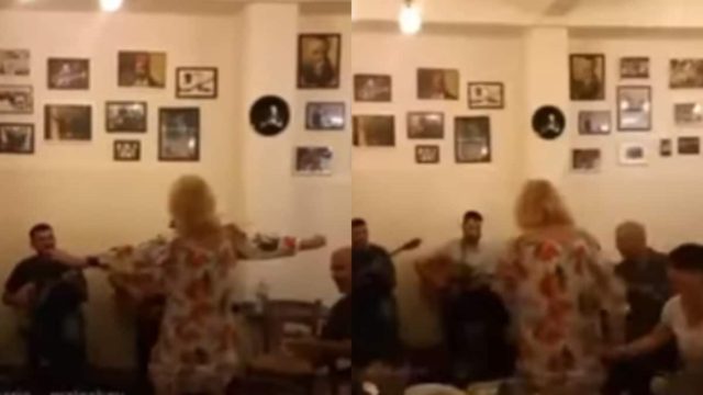 «Ντερμπεντέρισσα» η Αγγελική Νικολούλη: Το ζεϊμπέκικο της παρουσιάστριας που ξεσήκωσε το μαγαζί (video)