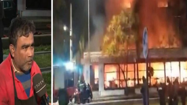 Πύρινη “κόλαση” στη Νέα Σμύρνη: Σώθηκαν την τελευταία στιγμή μητέρα με το μωράκι της! «Πυροβόλησαν τα τζάμια και πέταξαν γκαζάκια» – Μαρτυρία-σοκ για τη φωτιά στο εστιατόριο