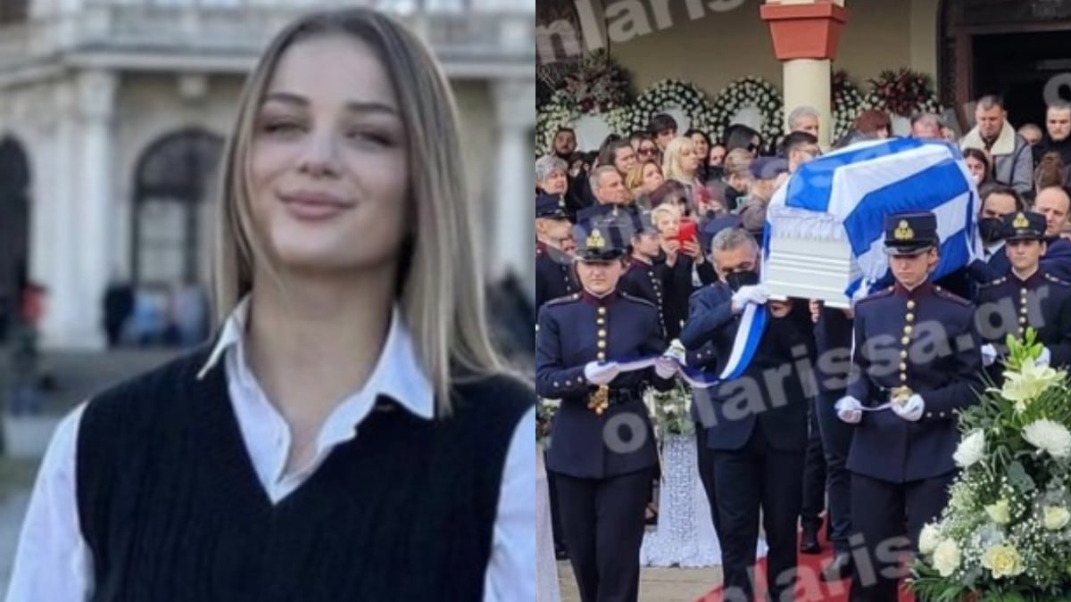 Τέμπη: Ράγισαν καρδιές στην κηδεία της 20χρονης Κλαούντιας – Φόρος τιμής από στρατιωτικό άγημα (Video)