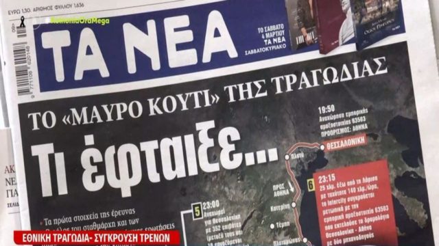Τα πρωτοσέλιδα των εφημερίδων (2/3)