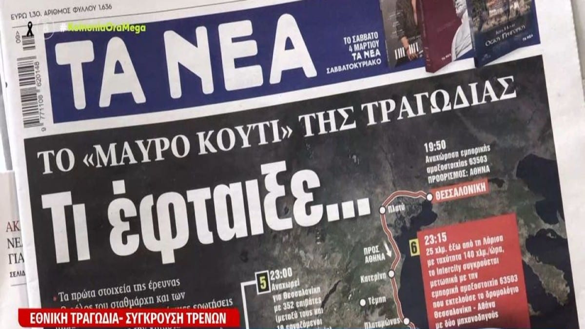 Τα πρωτοσέλιδα των εφημερίδων (2/3)
