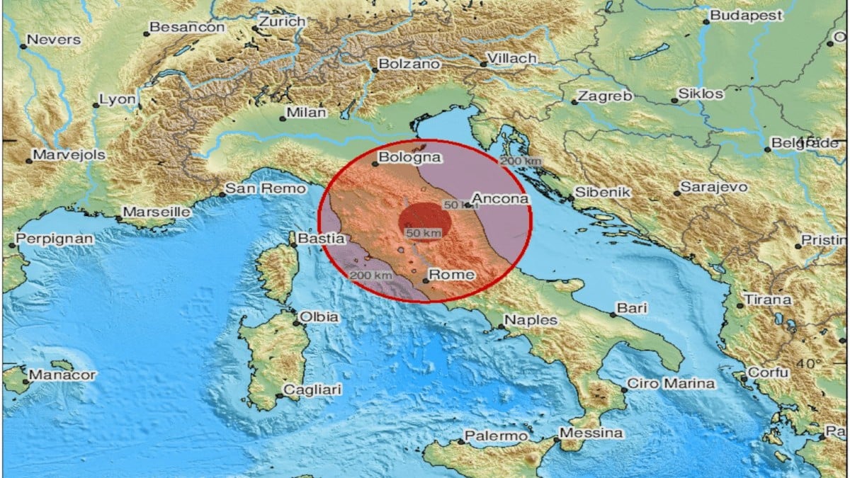 Σεισμός 5 Ρίχτερ στην κεντρική Ιταλία – Οι πρώτες πληροφορίες