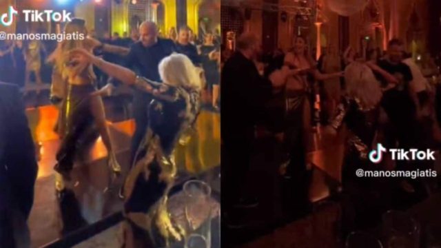 Χόρευαν ασταμάτητα τσιφτετέλι η μια απέναντι από την άλλη – Τα απανωτά «κουνήματα» της Μαριέττας Χρουσαλά με την Καλομοίρα (video)