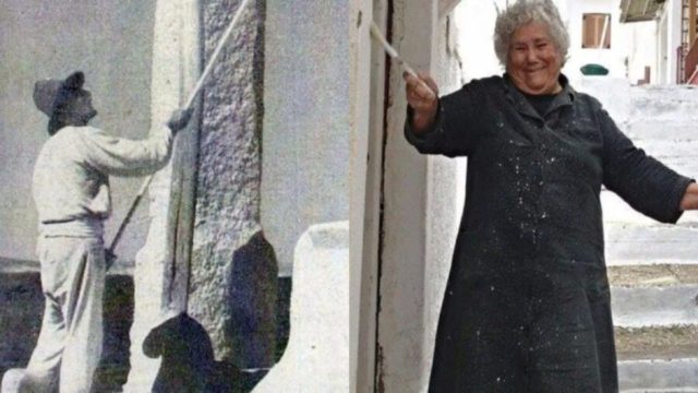 Κρατα από γενιά σε γενιά: Το διαχρονικό έθιμο με το ασβέστωμα των σπιτιών σε νησιά και χωριά το Πάσχα