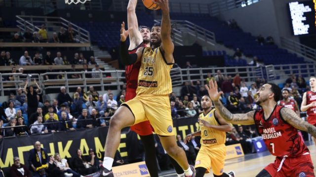 ΑΕΚ – Χάποελ Ιερουσαλήμ 94-78: «Τελικός» στο Ισραήλ για την πρόκριση στο Final 4 του Basketball Champions League