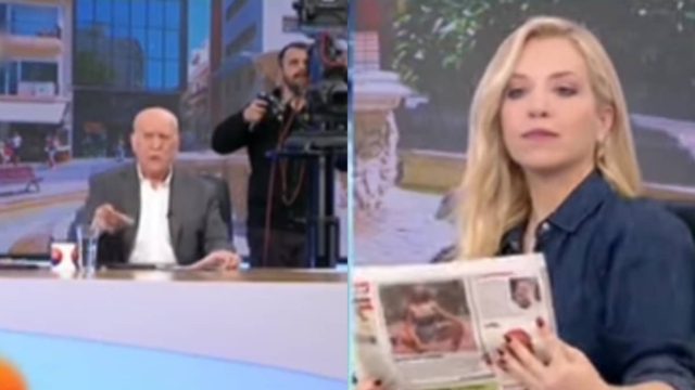 «Αυτά τα κάνατε στον ΣΚΑΙ…»: «Άστραψε και βρόντηξε» ο Γιώργος Παπαδάκης με την Μαρία Αναστασοπούλου (video)