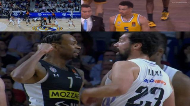 Euroleague: Έπεσαν μπουνιές στη Μαδρίτη! Άγριο ξύλο μεταξύ παικτών στο Ρεάλ-Παρτιζάν – Της… μουρλής και στο Μονακό – Αποβολές για τη Μακάμπι και χειρονομίες Μπόλντγουιν στους διαιτητές (Video)