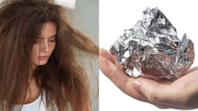 Φριζάρουν τα μαλλιά σας; Αυτό είναι το άγνωστο κόλπο με το αλουμινόχαρτο για να δώσετε τέλος
