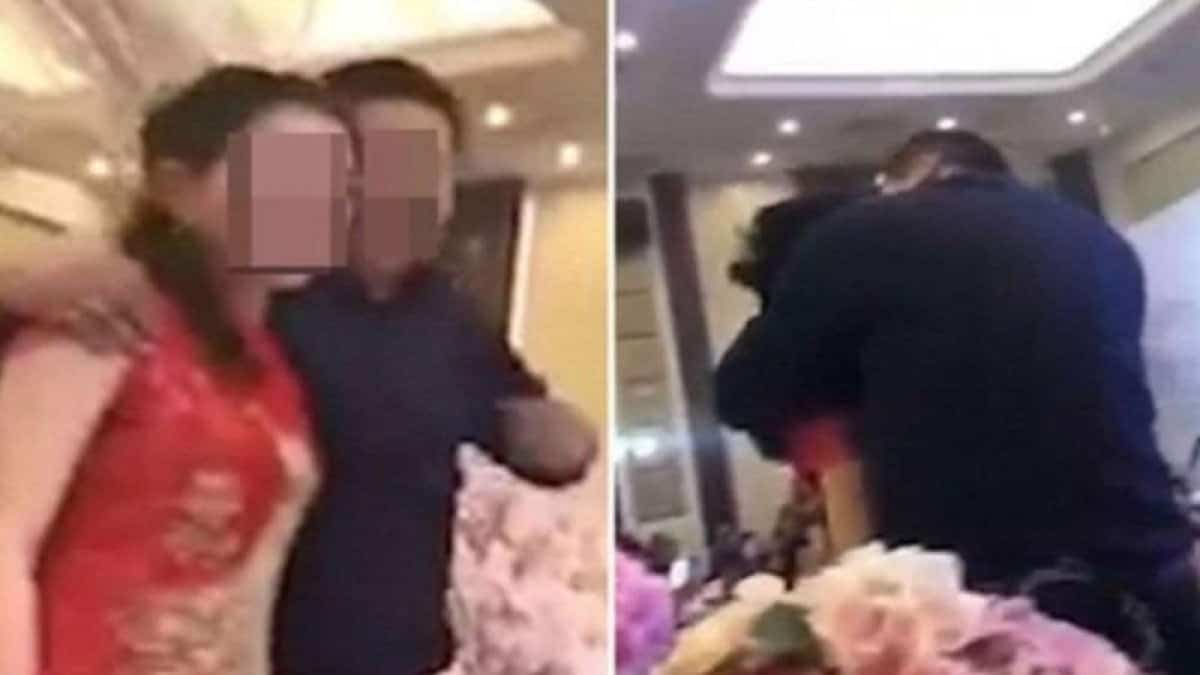 Πανικός σε γάμο: Πατέρας αρπάζει και φιλάει την νύφη του μπροστά στο γιό του – Άναυδος ο γαμπρός! (video)