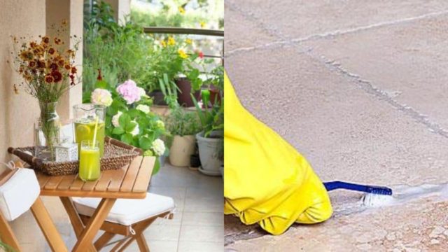 Tips για να καθαρίσετε το «ξεχασμένο» μπαλκόνι σας