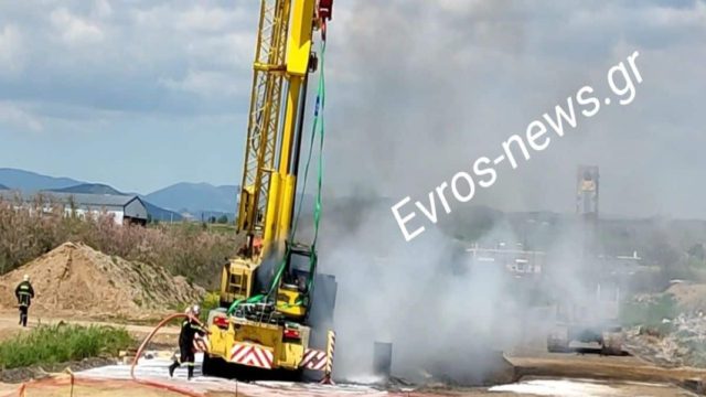 Αλεξανδρούπολη: Στην εντατική χειριστής γερανού από ηλεκτροπληξία – Μπλακ άουτ στην περιοχή (Video)