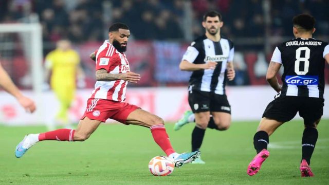 Ολυμπιακός – ΠΑΟΚ (3-1): Aνατροπή με τριάρα και μένουν ζωντανοί για τον τίτλο οι Ερυθρόλευκοι