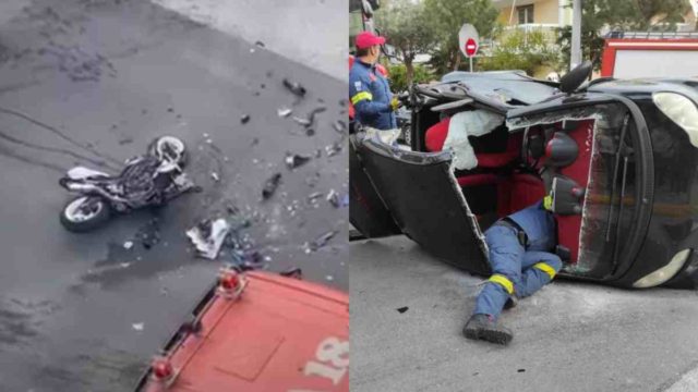 Ασύλληπτο τροχαίο στον Άλιμο: Νεκρός οδηγός μηχανής μετά από σύγκρουση με Smart (Video)
