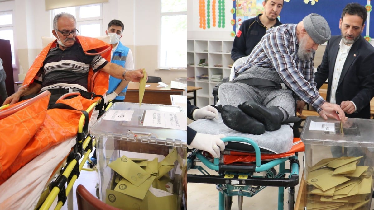 Εκλογές στην Τουρκία: Ακόμα και με… φορεία πηγαίνουν τους ηλικιωμένους για να ψηφίσουν