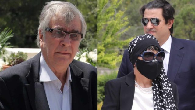 Θλίψη στην κηδεία του Στηβ Κακέτση: Συντετριμμένη η Κατιάνα Μπαλανίκα – Υποβασταζόμενη από τον γιο της (Video)