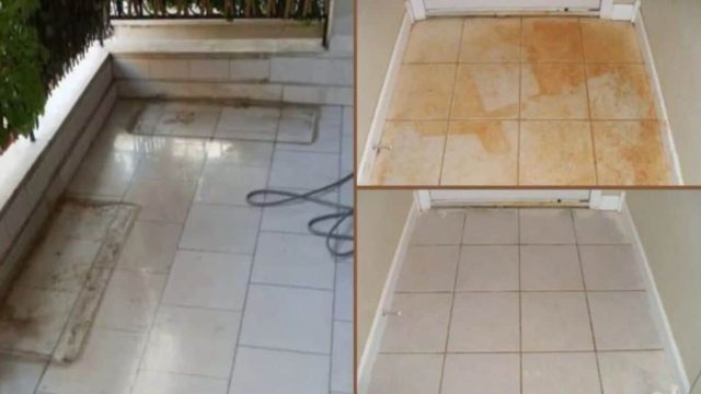 Εξαφανίστε εύκολα και απλά την βρωμιά από τα πλακάκια του μπαλκονιού σας με 5 μόνο υλικά