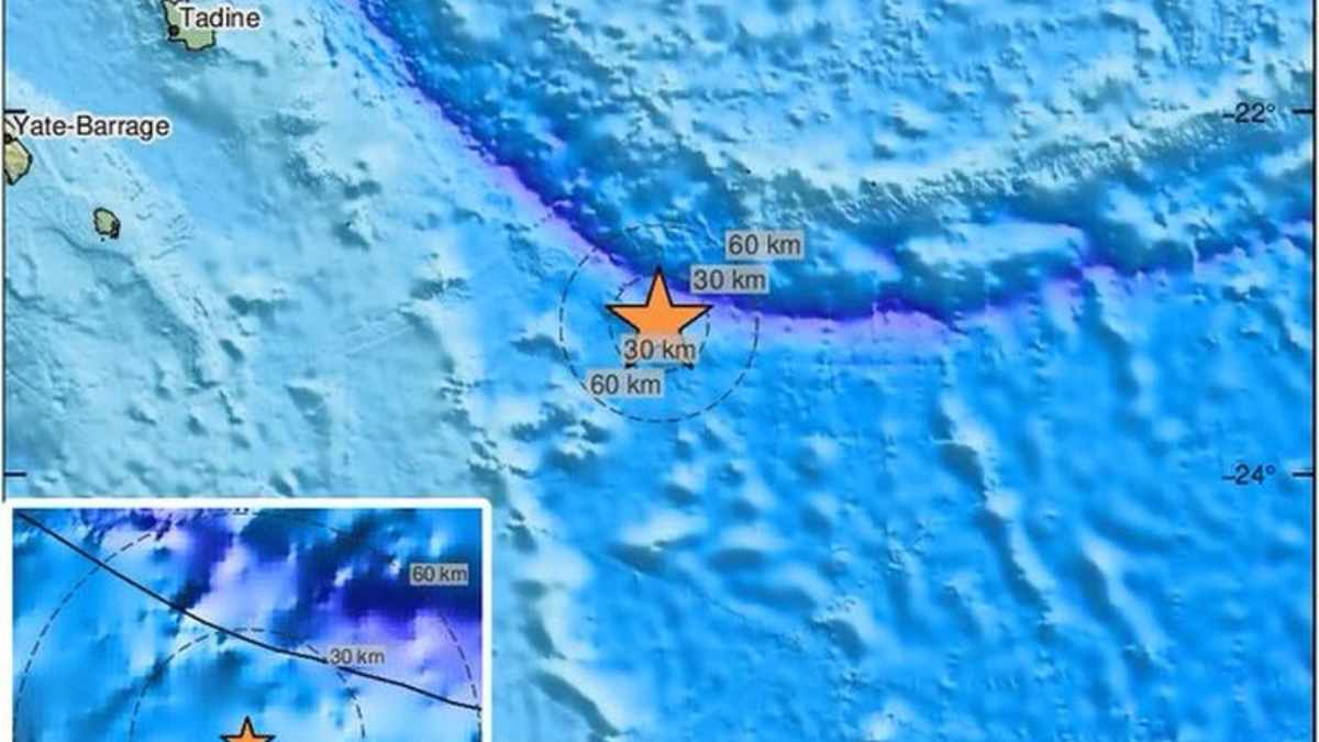 Ισχυρός σεισμός 7,7 Ρίχτερ νοτιοανατολικά της Νέας Καληδονίας – Φόβοι για τσουνάμι