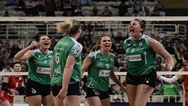 Volley League / Παναθηναϊκός – Ολυμπιακός 3-2: Οι πράσινες πήραν το πρωτάθλημα μετά από ματσάρα με τις ερυθρόλευκες