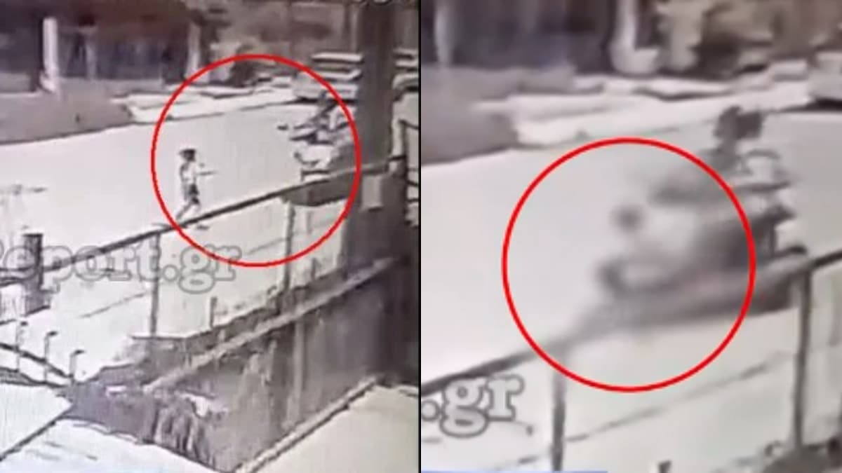 Αδιανόητο σκηνικό στην Λαμία: Μηχανάκι παρέσυρε 5χρονο – Τον κλώτσησε και στην συνέχεια τον εγκατέλειψε (video)