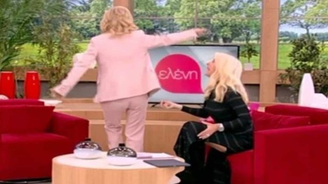 Το επικό ζεϊμπέκικο της Αγγελικής Νικολούλη μπροστά στην Ελένη Μενεγάκη – «Τρελάθηκε» στον αέρα!