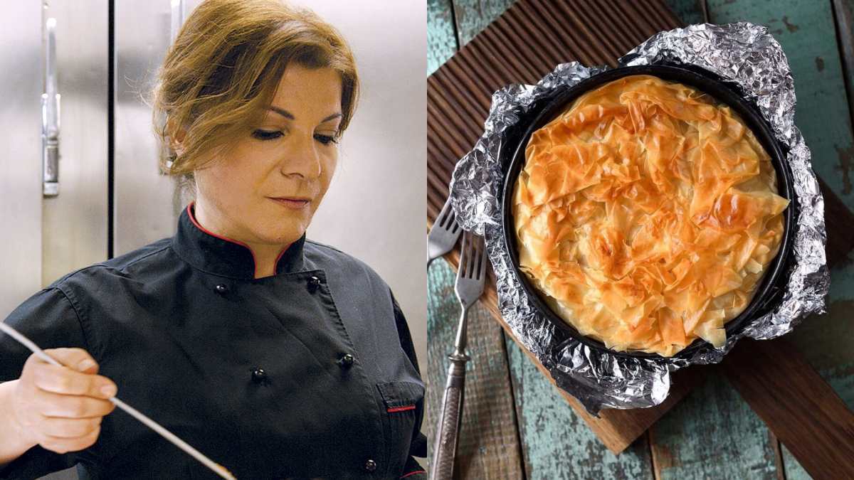 Τυρόπιτα με γιαούρτι από την Αργυρώ Μπαρμπαρίγου: Πεντανόστιμη συνταγή σαν της γιαγιάς με 2 είδη τυριών