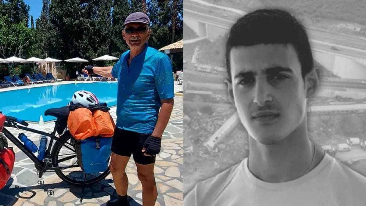 Διέσχισε τρεις χώρες ποδηλατώντας για να εκπληρώσει τάμα στη μνήμη του 23χρονου Κυπριανού που έχασε τη ζωή του στα Τέμπη (photos)